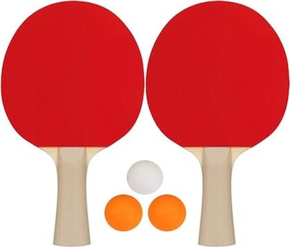 ΣΕΤ 2 ΡΑΚΕΤΕΣ PING PONG + 3 ΜΠΑΛΑΚΙΑ RECREATIONAL 61UK