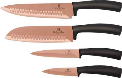 ΣΕΤ ΜΑΧΑΙΡΙΑ METALLIC LINE ROSE GOLD COLLECTION ΑΠΟ ΑΝΟΞΕΙΔΩΤΟ ΑΤΣΑΛΙ 4 ΤΜΧ BERLINGER HAUS