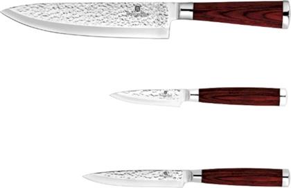 ΣΕΤ ΜΑΧΑΙΡΙΑ ΑΠΟ ΑΝΟΞΕΙΔΩΤΟ ΑΤΣΑΛΙ ΚΑΙ ΞΥΛΟ 3 ΤΜΧ BERLINGER HAUS