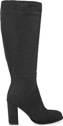 ΓΥΝΑΙΚΕΙΕΣ ΜΠΟΤΕΣ FAUX SUEDE ΜΕ ΧΟΝΤΡΟ ΤΑΚΟΥΝΙ - V227E1915004 ΜΑΥΡΟ SEVEN
