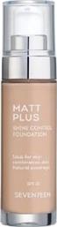 MAKE UP MATT PLUS LIQUID FOUNDATION 04 MEDIUM BEIGE SPF20 30ML SEVENTEEN