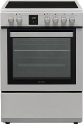 KF-76FVDT22IMK-EU 65 LT INOX ΗΛΕΚΤΡΙΚΗ ΚΟΥΖΙΝΑ ΚΕΡΑΜΙΚΗ SHARP