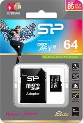 64GB MICRO SDXC UHS-I CLASS 10 + SD ADAPTER SILICON POWER