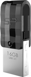 MOBILE C31 16GB USB 3.1 STICK ΜΕ ΣΥΝΔΕΣΗ USB-A USB-C ΓΚΡΙ SILICON POWER