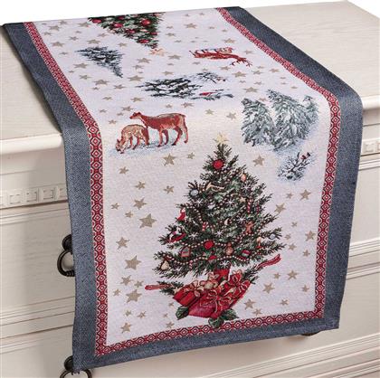 ΧΡΙΣΤΟΥΓΕΝΝΙΑΤΙΚΗ ΤΡΑΒΕΡΣΑ (40X150) LAPONIA SILK FASHION