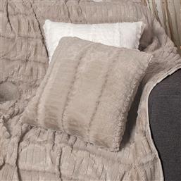 ΔΙΑΚΟΣΜΗΤΙΚΗ ΜΑΞΙΛΑΡΟΘΗΚΗ ΓΟΥΝΙΝΗ (45X45) STRIPE BEIGE SILK FASHION