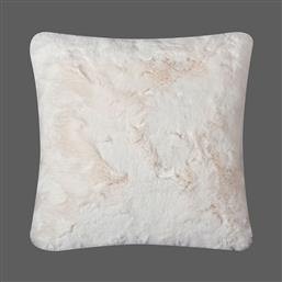 ΓΟΥΝΙΝΟ ΔΙΑΚΟΣΜΗΤΙΚΟ ΜΑΞΙΛΑΡΙ (45X45) RABBIT FUR IVORY SILK FASHION από το SPITISHOP