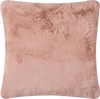 ΓΟΥΝΙΝΟ ΔΙΑΚΟΣΜΗΤΙΚΟ ΜΑΞΙΛΑΡΙ (45X45) RABBIT FUR PINK SILK FASHION