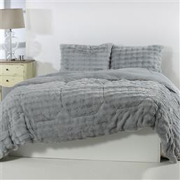 ΓΟΥΝΙΝΟ ΚΟΥΒΕΡΤΟΠΑΠΛΩΜΑ ΥΠΕΡΔΙΠΛΟ (220X240) BURBLE GREY SILK FASHION