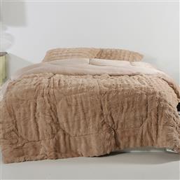 ΓΟΥΝΙΝΟ ΚΟΥΒΕΡΤΟΠΑΠΛΩΜΑ ΜΟΝΟ (170X240) BURBLE L.BROWN SILK FASHION