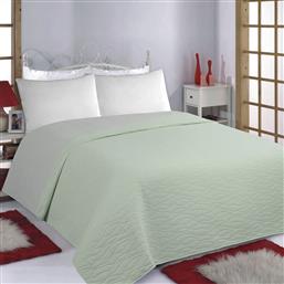 ΚΟΥΒΕΡΛΙ ΜΟΝΟ (170X220) 2 ΟΨΕΩΝ WAVES MINT-GREY SILK FASHION