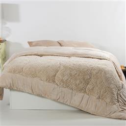 ΚΟΥΒΕΡΤΟΠΑΠΛΩΜΑ KING SIZE (240X260) PLUSH CREAM SILK FASHION