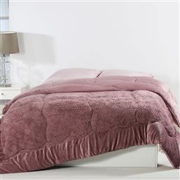 ΚΟΥΒΕΡΤΟΠΑΠΛΩΜΑ KING SIZE (240X260) PLUSH RUST RED SILK FASHION