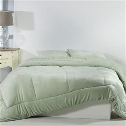 ΚΟΥΒΕΡΤΟΠΑΠΛΩΜΑ KING SIZE (240X260) SOLID L.GREEN SILK FASHION
