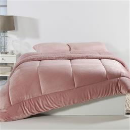 ΚΟΥΒΕΡΤΟΠΑΠΛΩΜΑ KING SIZE (240X260) SOLID OLD ROSE SILK FASHION