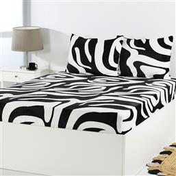 ΣΕΝΤΟΝΙ FLEECE ΥΠΕΡΔΙΠΛΟ ΜΕ ΛΑΣΤΙΧΟ + ΜΑΞΙΛΑΡΟΘΗΚΕΣ (ΣΕΤ) DESIGN 3 SILK FASHION