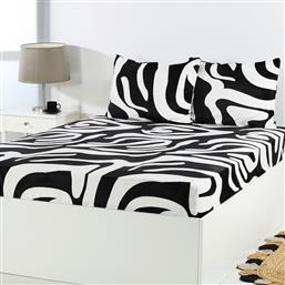 ΣΕΝΤΟΝΙ FLEECE ΥΠΕΡΔΙΠΛΟ ΜΕ ΛΑΣΤΙΧΟ + ΜΑΞΙΛΑΡΟΘΗΚΗ (ΣΕΤ) DESIGN 3 SILK FASHION