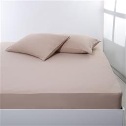 ΣΕΝΤΟΝΙ ΜΟΝΟ ΜΕ ΛΑΣΤΙΧΟ (100X200+35) JERSEY D.BEIGE SILK FASHION