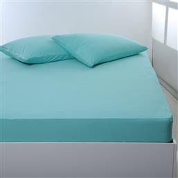 ΣΕΝΤΟΝΙ ΜΟΝΟ ΜΕ ΛΑΣΤΙΧΟ (100X200+35) JERSEY SEA GREEN SILK FASHION