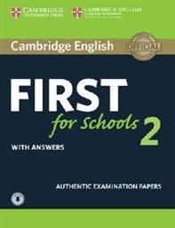CAMBRIDGE ENGLISH FIRST FOR SCHOOLS 2 SELF STUDY PACK (+ DOWNLOADABLE AUDIO) WITH ANSWERS N/E ΣΥΛΛΟΓΙΚΟ ΕΡΓΟ από το PLUS4U