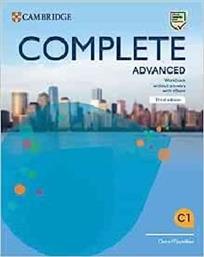 COMPLETE ADVANCED WORKBOOK (+ E-BOOK) WITHOUT ANSWERS/A 3RD ED ΣΥΛΛΟΓΙΚΟ ΕΡΓΟ