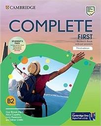 COMPLETE FIRST STUDENTS BOOK PACK (+ WORKBOOK + ON LINE AUDIO) 3RD ED ΣΥΛΛΟΓΙΚΟ ΕΡΓΟ