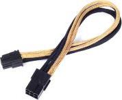 PP07-IDE6BG 6-PIN PCI-E TO 6-PIN PCI-E CABLE 250MM BLACK/GOLD SILVERSTONE
