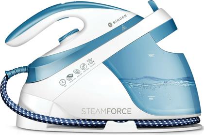 STEAM FORCE SGE-19700 5 BAR ΜΕ ΔΟΧΕΙΟ ΝΕΡΟΥ 1.8 L ΜΠΛΕ ΣΥΣΤΗΜΑ ΣΙΔΕΡΩΜΑΤΟΣ SINGER