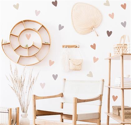ΑΥΤΟΚΟΛΛΗΤΑ ΤΟΙΧΟΥ BOHO HEARTS 90X90ΕΚ. SIP-WS63041 - - SIP-WS63041 SIPO