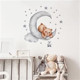 ΑΥΤΟΚΟΛΛΗΤΑ ΤΟΙΧΟΥ TEDDY BEAR MOON 62X60ΕΚ. SIP-WS63037 - - SIP-WS63037 SIPO