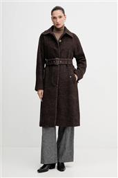 ΠΑΛΤΟ ΜΕ ΠΡΟΣΘΗΚΗ ΜΑΛΛΙΟΥ ΧΡΩΜΑ: ΚΑΦΕ, 21FKLN06C SISLEY