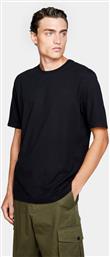 T-SHIRT 3096S101J ΜΑΥΡΟ REGULAR FIT SISLEY