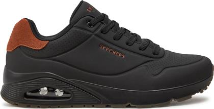 ΑΝΔΡΙΚΑ ΑΝΑΤΟΜΙΚΑ SNEAKERS UNO 183004/BBK ΜΑΥΡΑ SKECHERS