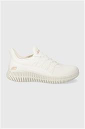 ΑΘΛΗΤΙΚΑ BOBS ΧΡΩΜΑ: ΑΣΠΡΟ, 117417 SKECHERS