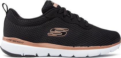 ΑΘΛΗΤΙΚΑ FLEX APPEAL 3.0 13070/BKRG ΜΑΥΡΟ SKECHERS