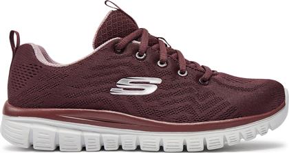 ΑΘΛΗΤΙΚΑ GET CONNECTED 12615/WINE ΜΠΟΡΝΤΟ SKECHERS