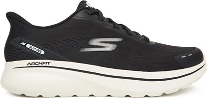 ΑΘΛΗΤΙΚΑ GO WALK ARCH FIT N-JOY 217075 BKW ΜΑΥΡΟ SKECHERS