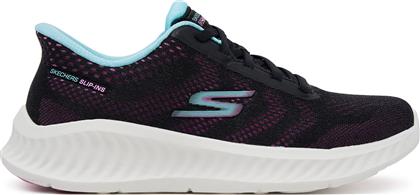 ΑΘΛΗΤΙΚΑ GO WALK NOW - KHLOE 125643/BKPR ΜΑΥΡΟ SKECHERS