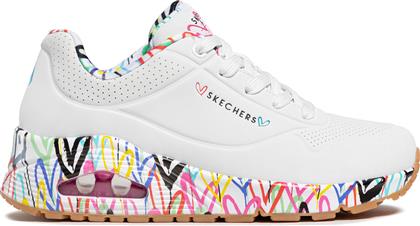 ΑΘΛΗΤΙΚΑ UNO LOVING LOVE 155506/WHT ΛΕΥΚΟ SKECHERS