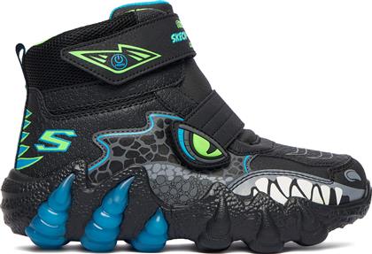 ΜΠΟΤΕΣ ΧΙΟΝΙΟΥ SKECH-O-SAURUS LIGHTS 2.0 400122L BKLM ΜΑΥΡΟ SKECHERS