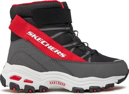 ΜΠΟΤΕΣ D'LITES 660092L/BKRD ΜΑΥΡΟ SKECHERS