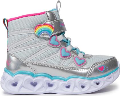 ΜΠΟΤΕΣ HEART LIGHTS SWEET STYLING 302668L/SMLT ΑΣΗΜΙ SKECHERS