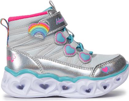 ΜΠΟΤΕΣ HEART LIGHTS SWEET STYLING 302668N/SMLT ΑΣΗΜΙ SKECHERS