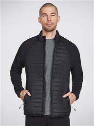 ΜΠΟΥΦΑΝ ΜΕΤΑΒΑΤΙΚΟ GOSHIELD HYBRID JACKET JA23 ΜΑΥΡΟ REGULAR FIT SKECHERS