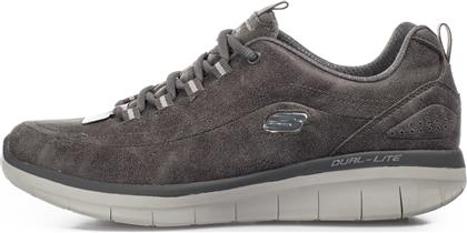 CLASSIC MICROLEATHER LACE-UP 12934-CHAR ΓΚΡΙ SKECHERS από το ZAKCRET SPORTS