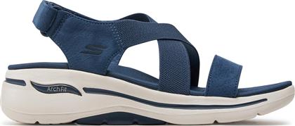 ΣΑΝΔΑΛΙΑ GO WALK ARCH FIT SANDAL-TREASURED 140257/NVY ΣΚΟΥΡΟ ΜΠΛΕ SKECHERS