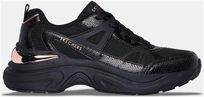 SNAKE TRIMMED PERFORATED DURLEATHER LACE ΓΥΝΑΙΚΕΙΑ ΠΑΠΟΥΤΣΙΑ (9000159931-001) SKECHERS από το COSMOSSPORT