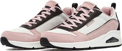 SUEDE AND PERFORATED DURALEATHER LACE UP FASHION SNEAKER 177105 - SK.PKBK SKECHERS