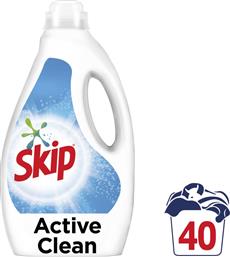 ΥΓΡΟ ΠΛΥΝΤΗΡΙΟΥ ΡΟΥΧΩΝ ACTICE CLEAN 40 ΜΕΖΟΥΡΕΣ SKIP