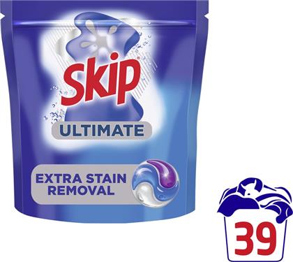 KΑΨΟΥΛΕΣ ΠΛΥΝΤΗΡΙΟΥ ΡΟΥΧΩΝ ULTIMATE EXTRA STAIN REMOVAL 39 ΤΕΜΑΧΙΑ SKIP